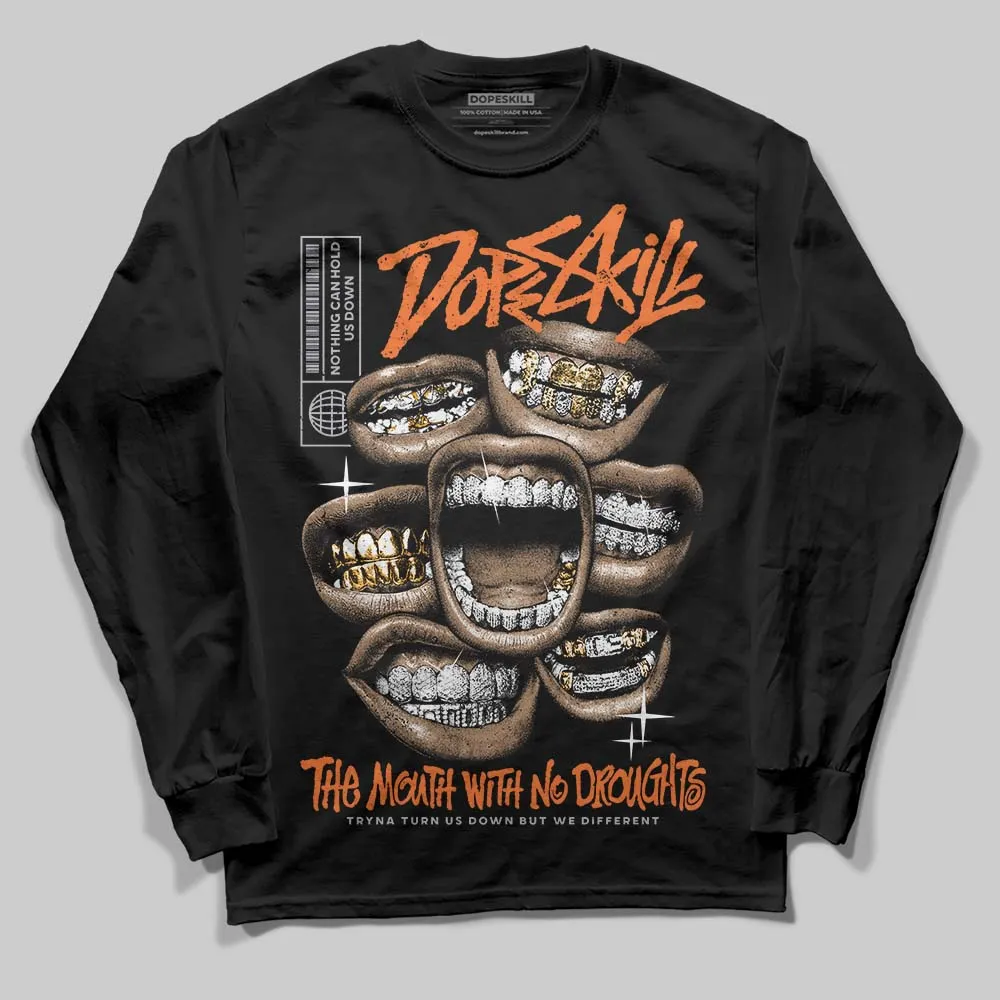 Kayano 14 Silver Piquant Orange DopeSkill Long Sleeve T-Shirt The Mouth With No Droughts Graphic sold by DopeSkill product image thumbnail 2