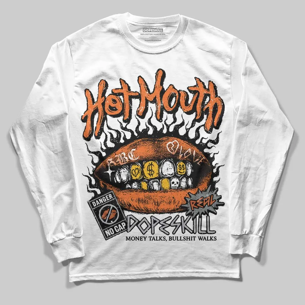 Kayano 14 Silver Piquant Orange DopeSkill Long Sleeve T-Shirt Hot Mouth Graphic sold by DopeSkill