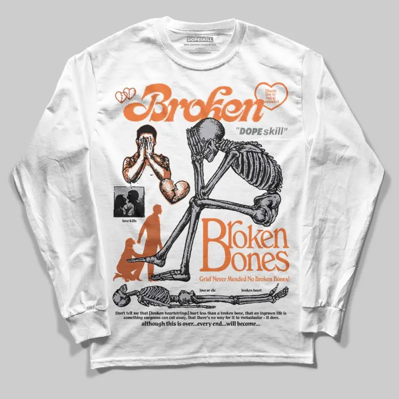 Kayano 14 Silver Piquant Orange DopeSkill Long Sleeve T-Shirt Broken Bones Graphic sold by DopeSkill