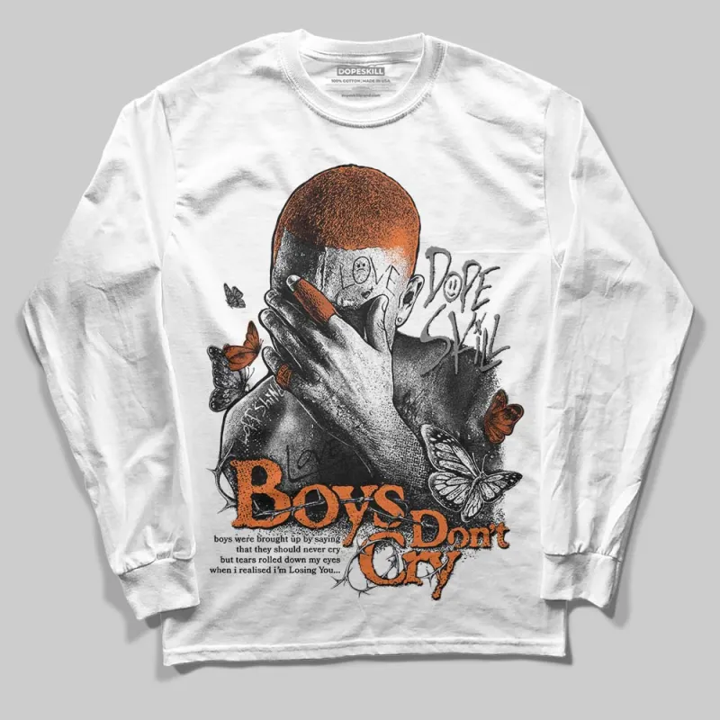 Kayano 14 Silver Piquant Orange DopeSkill Long Sleeve T-Shirt Boys Don't Cry Graphic sold by DopeSkill