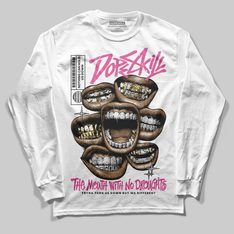 Kayano 14 Cream Sweet Pink DopeSkill Long Sleeve T-Shirt The Mouth With No Droughts Graphic sold by DopeSkill