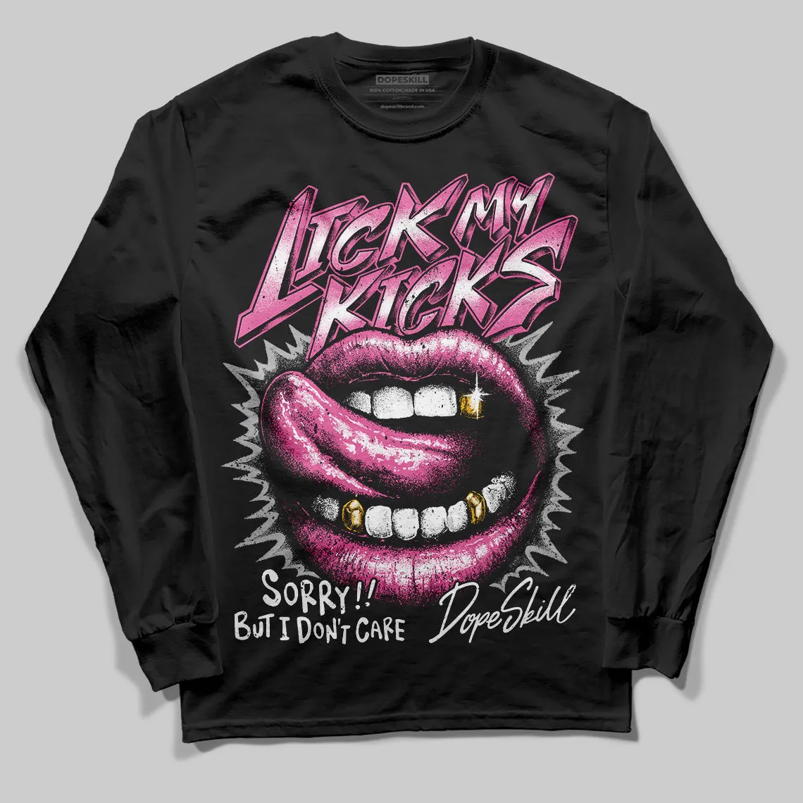 Kayano 14 Cream Sweet Pink DopeSkill Long Sleeve T-Shirt Lick My Kicks Graphic sold by DopeSkill product image thumbnail 2