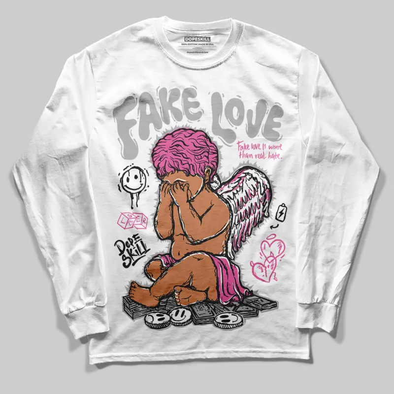 Kayano 14 Cream Sweet Pink DopeSkill Long Sleeve T-Shirt False Love Graphic sold by DopeSkill
