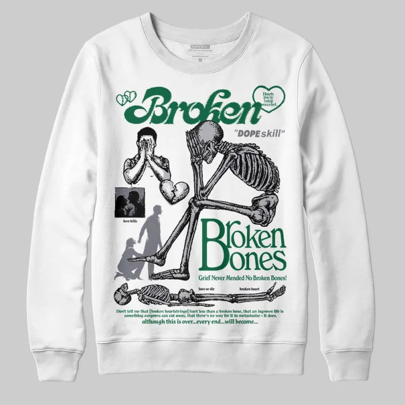 GT-2160 Shamrock Green DopeSkill Sweatshirt Broken Bones Graphic sold by DopeSkill
