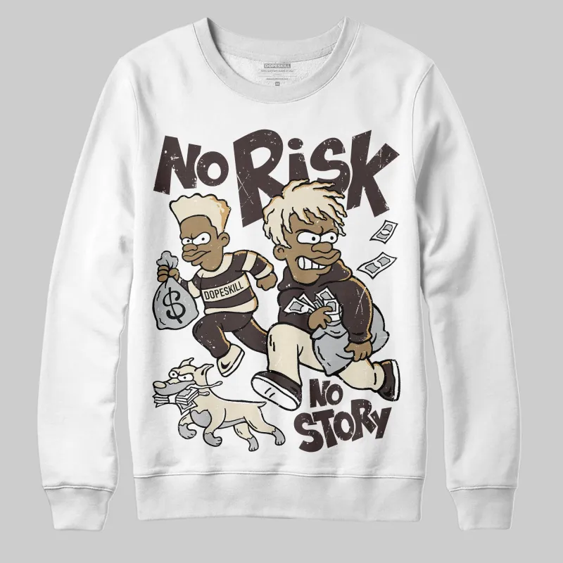 Runner 2.0 Sneakers Brown Fabric DopeSkill Sweatshirt No Risk No Story Graphic sold by DopeSkill