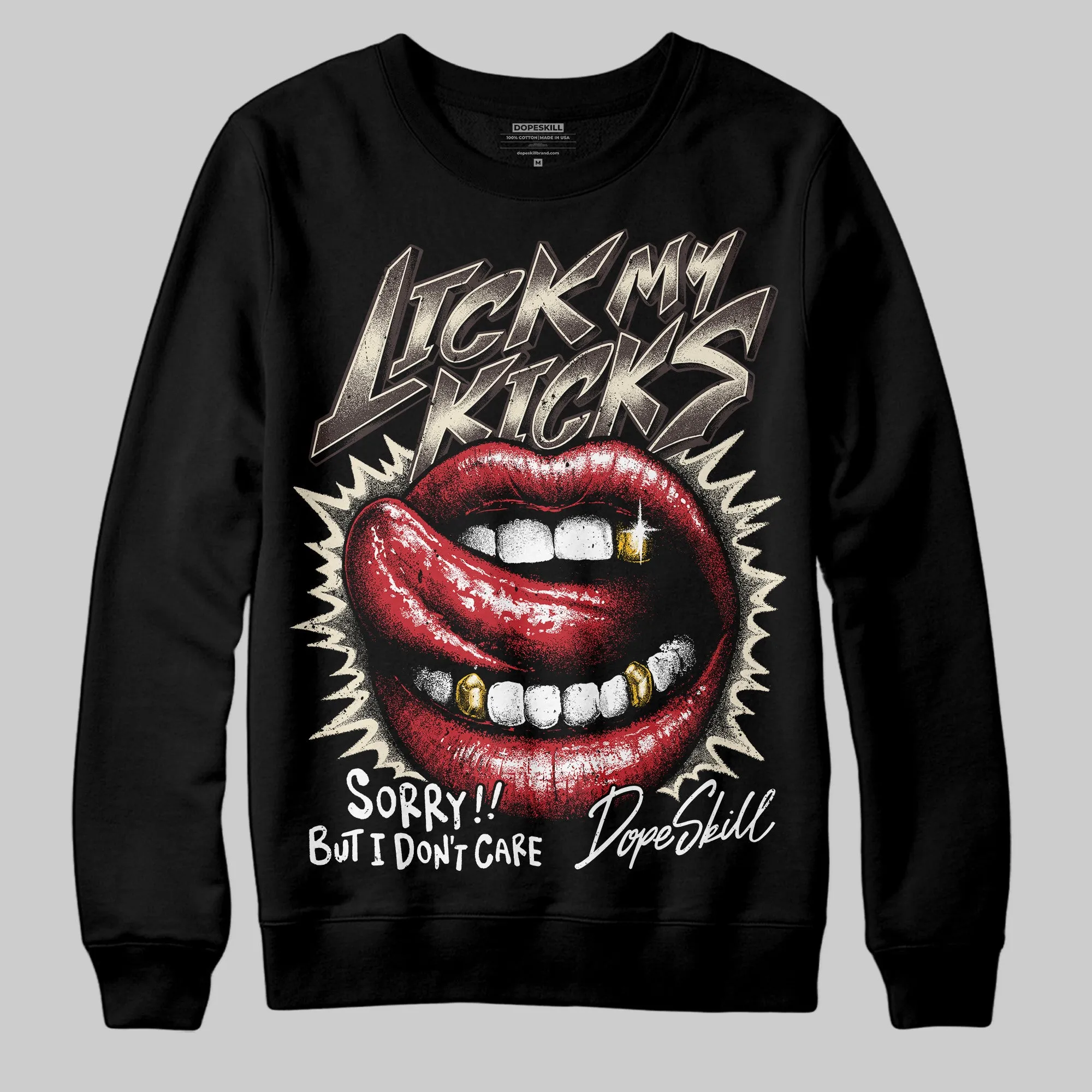 Runner 2.0 Sneakers Brown Fabric DopeSkill Sweatshirt Lick My Kicks Graphic sold by DopeSkill product image thumbnail 2