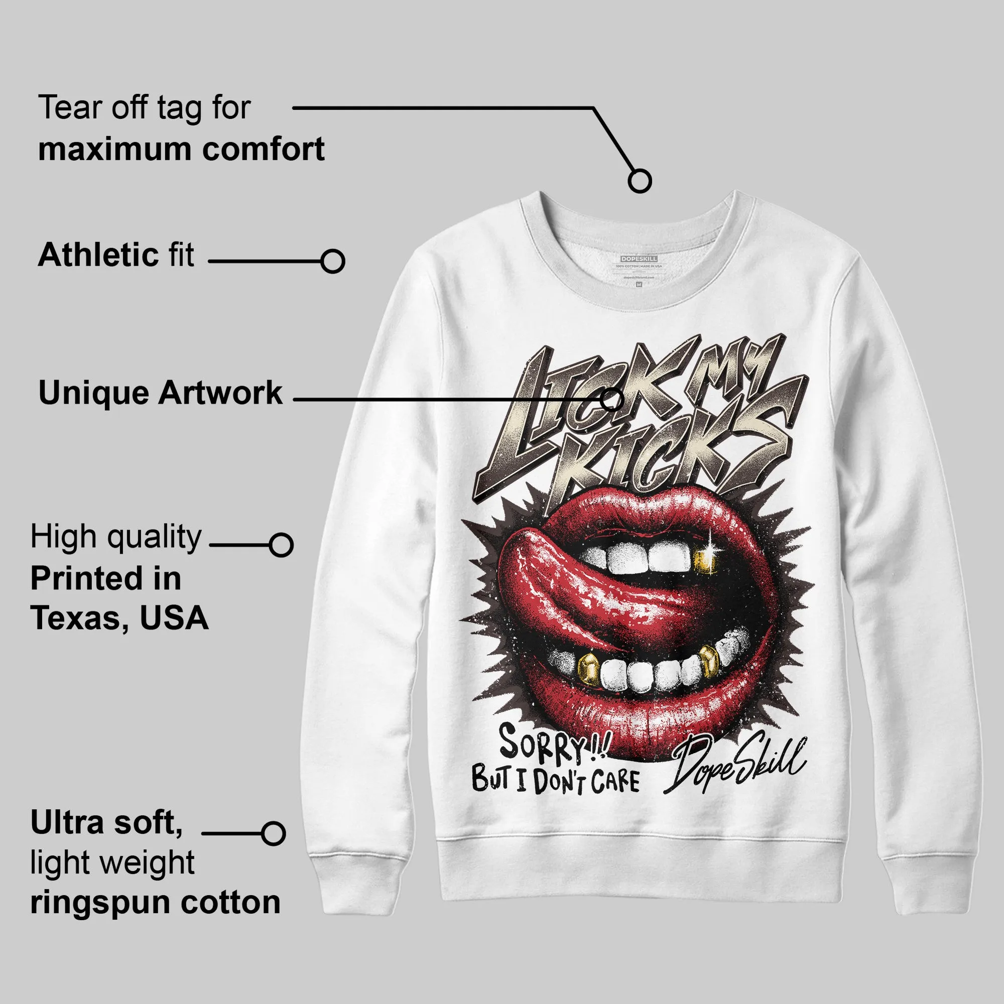 Runner 2.0 Sneakers Brown Fabric DopeSkill Sweatshirt Lick My Kicks Graphic sold by DopeSkill product image thumbnail 3