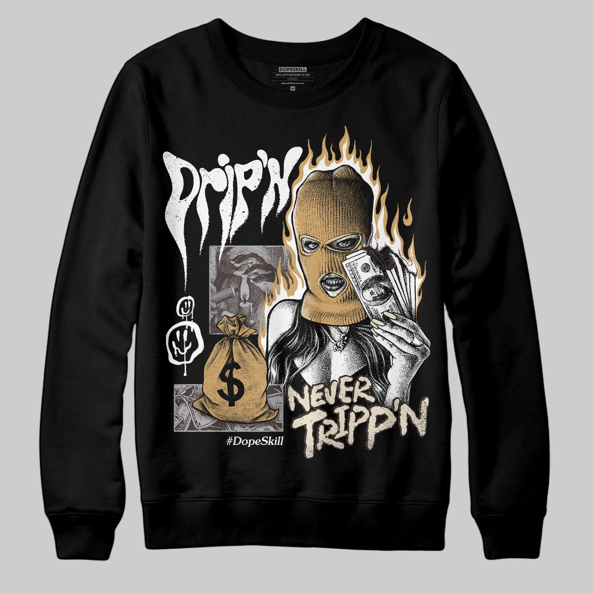 Runner 2.0 Sneakers Brown Fabric DopeSkill Sweatshirt Drip'n Never Tripp'n Graphic sold by DopeSkill product image thumbnail 2