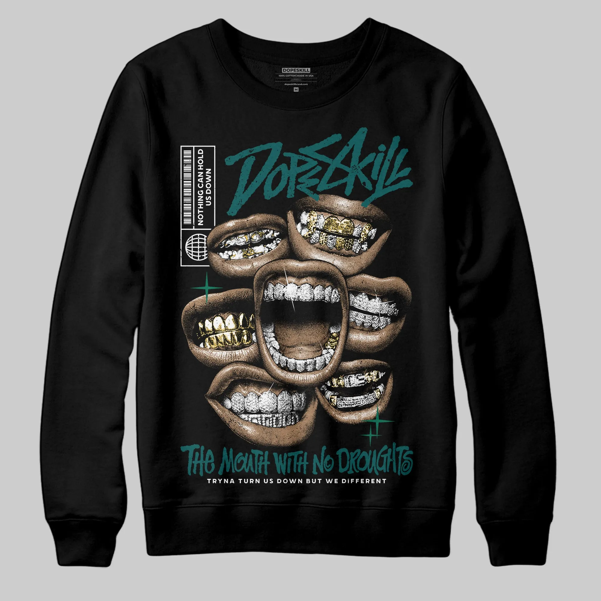 Gel 1130 White Dark Neptune DopeSkill Sweatshirt The Mouth With No Droughts Graphic sold by DopeSkill product image thumbnail 2