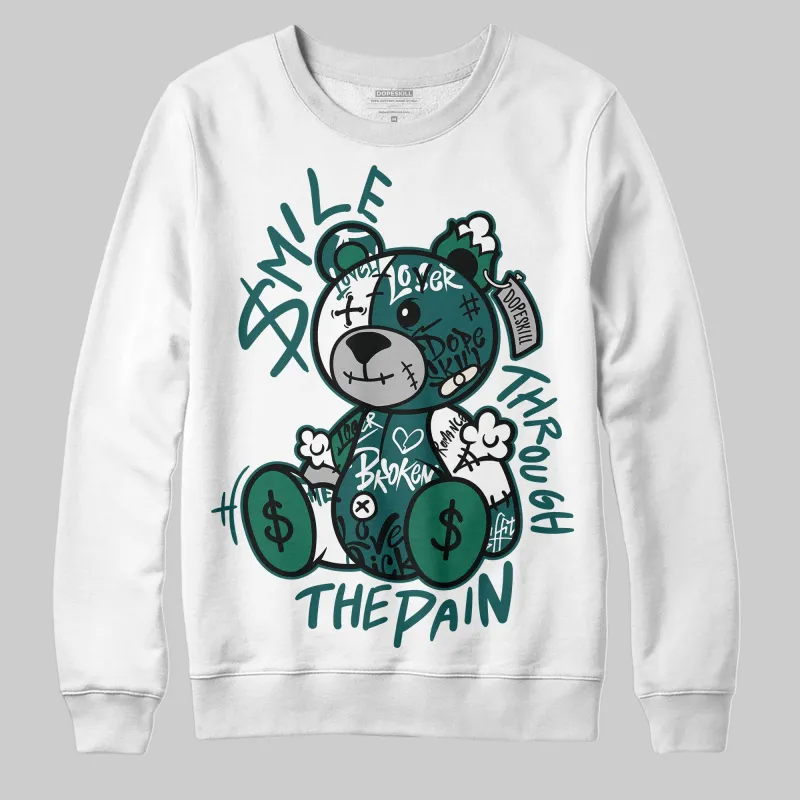 Gel 1130 White Dark Neptune DopeSkill Sweatshirt Smile Through The Pain Graphic sold by DopeSkill