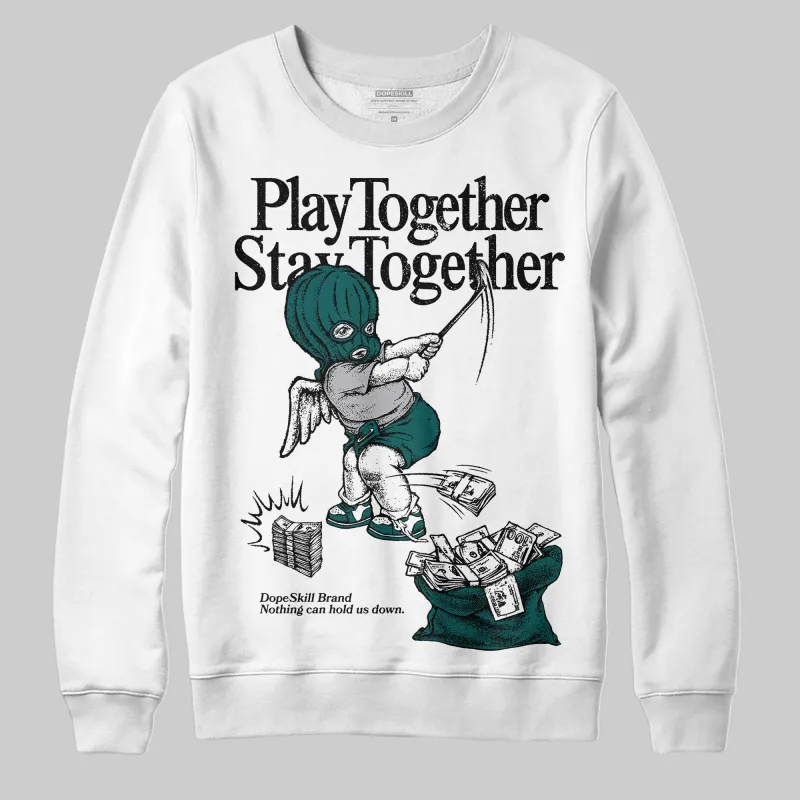 Gel 1130 White Dark Neptune DopeSkill Sweatshirt Play together, Stay together Graphic sold by DopeSkill