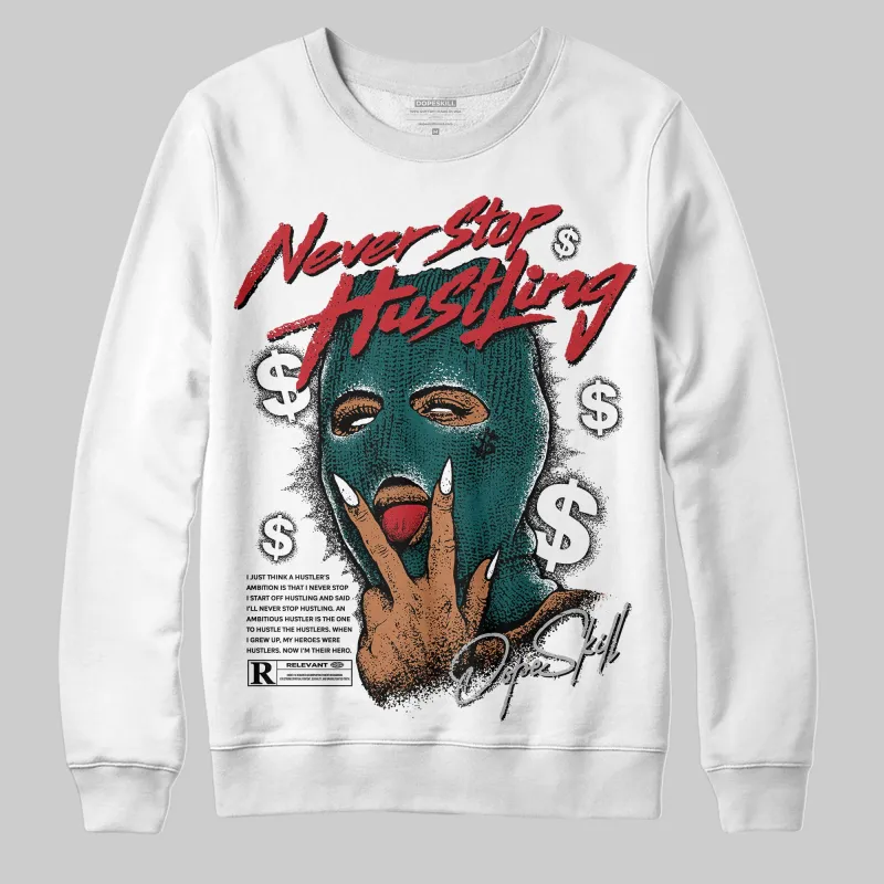 Gel 1130 White Dark Neptune DopeSkill Sweatshirt Never Stop Hustling Graphic sold by DopeSkill