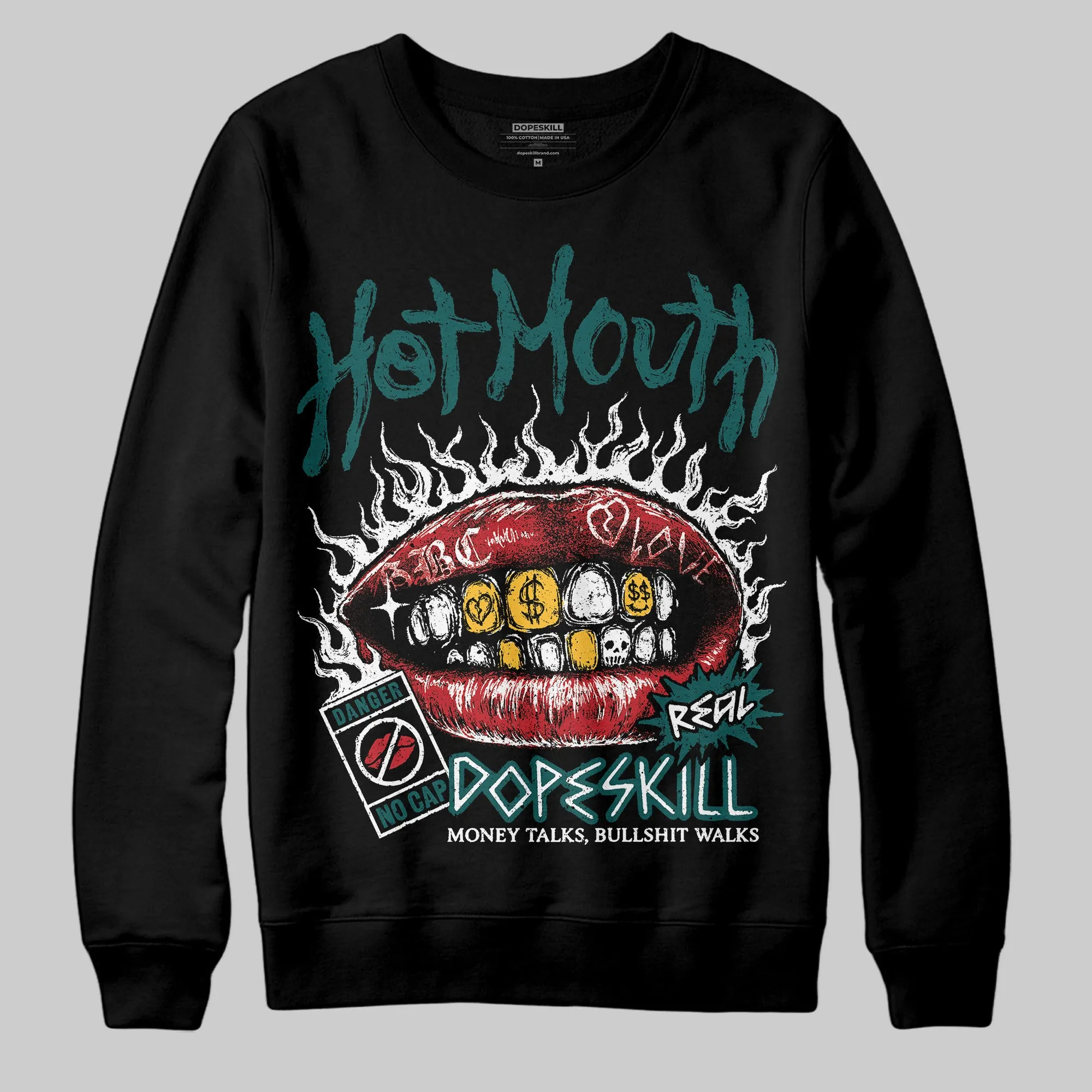 Gel 1130 White Dark Neptune DopeSkill Sweatshirt Hot Mouth Graphic sold by DopeSkill product image thumbnail 2