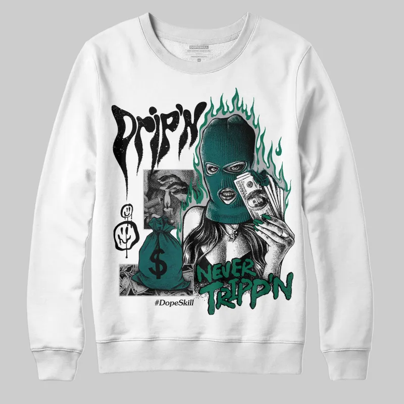 Gel 1130 White Dark Neptune DopeSkill Sweatshirt Drip'n Never Tripp'n Graphic sold by DopeSkill