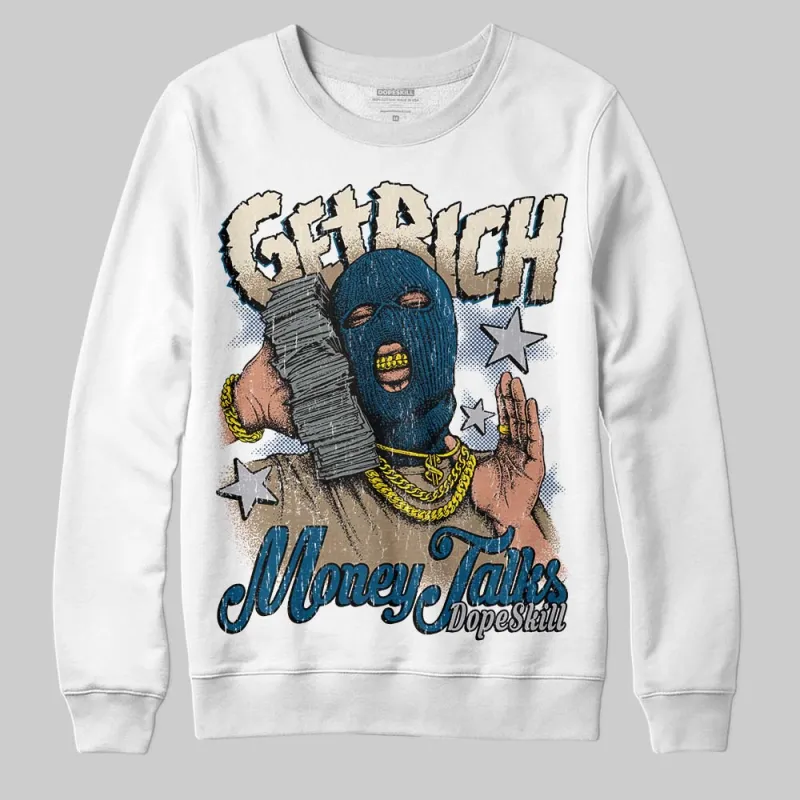 Gel Kayano 14 Cream Pure Silver DopeSkill Sweatshirt Get Rich Graphic sold by DopeSkill