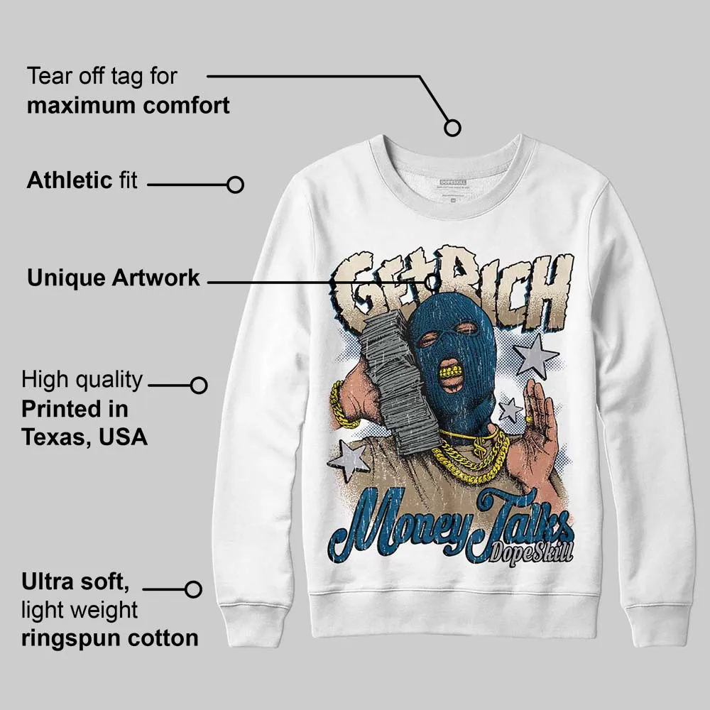 Gel Kayano 14 Cream Pure Silver DopeSkill Sweatshirt Get Rich Graphic sold by DopeSkill product image thumbnail 3