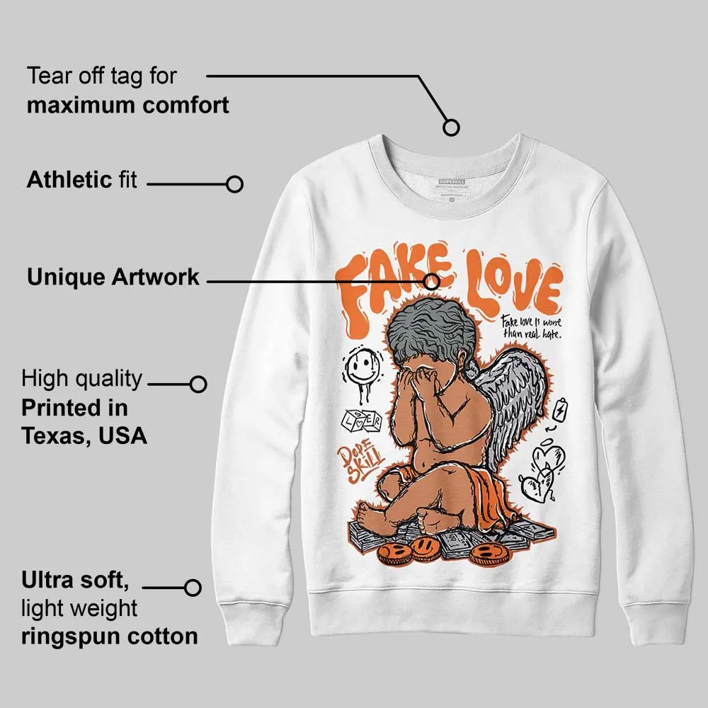 Kayano 14 Silver Piquant Orange DopeSkill Sweatshirt False Love Graphic sold by DopeSkill product image thumbnail 3