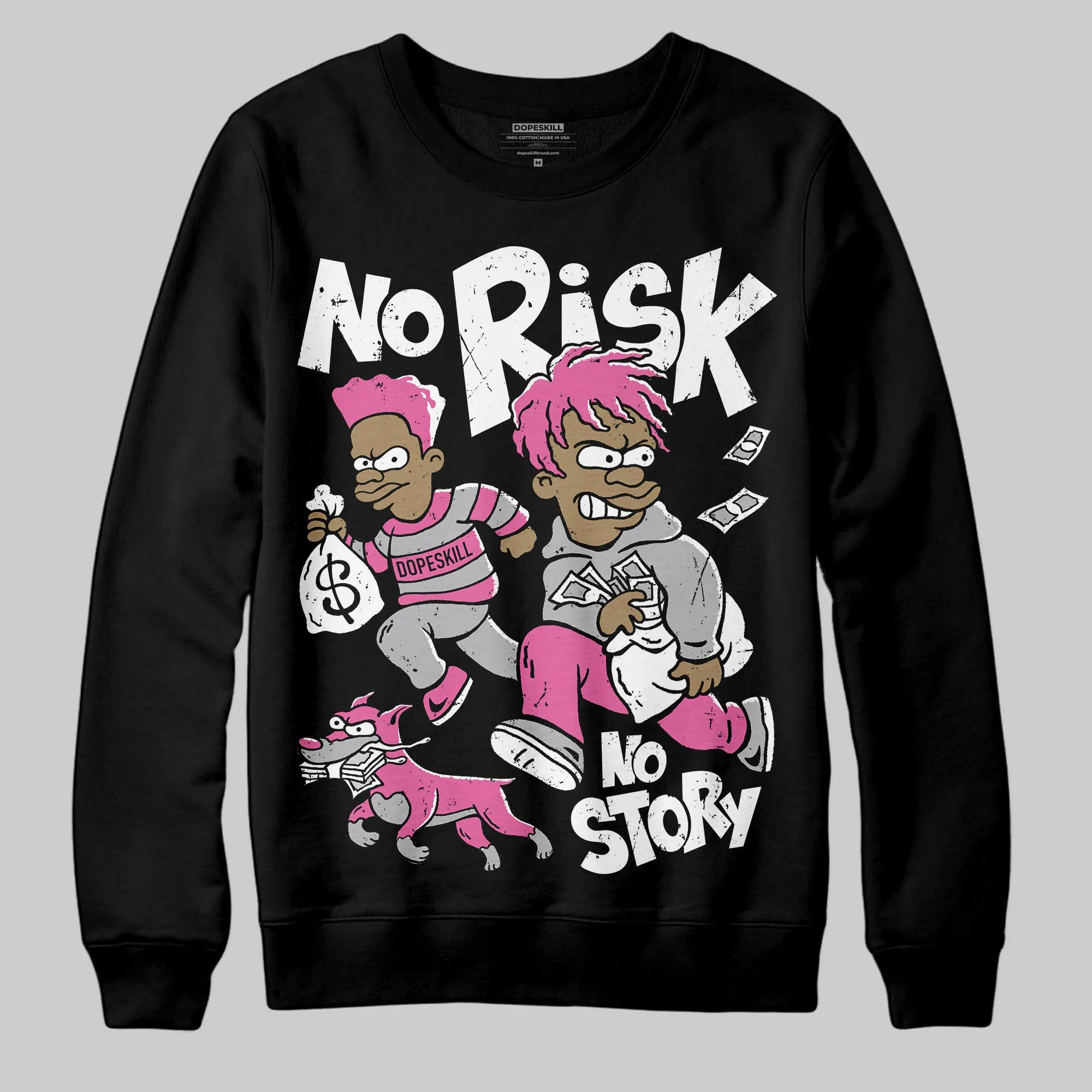 Kayano 14 Cream Sweet Pink DopeSkill Sweatshirt No Risk No Story Graphic sold by DopeSkill product image thumbnail 2