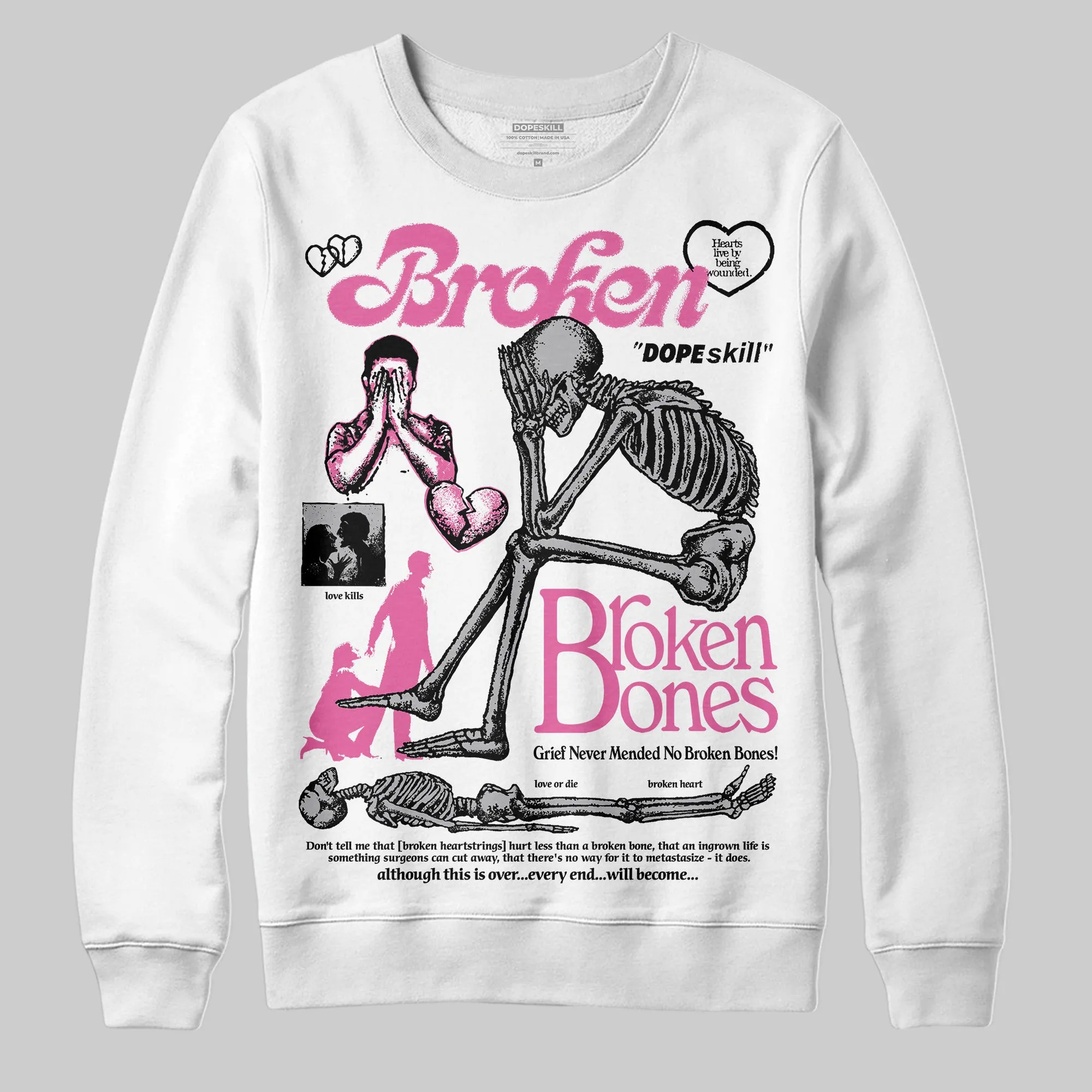 Kayano 14 Cream Sweet Pink DopeSkill Sweatshirt Broken Bones Graphic sold by DopeSkill