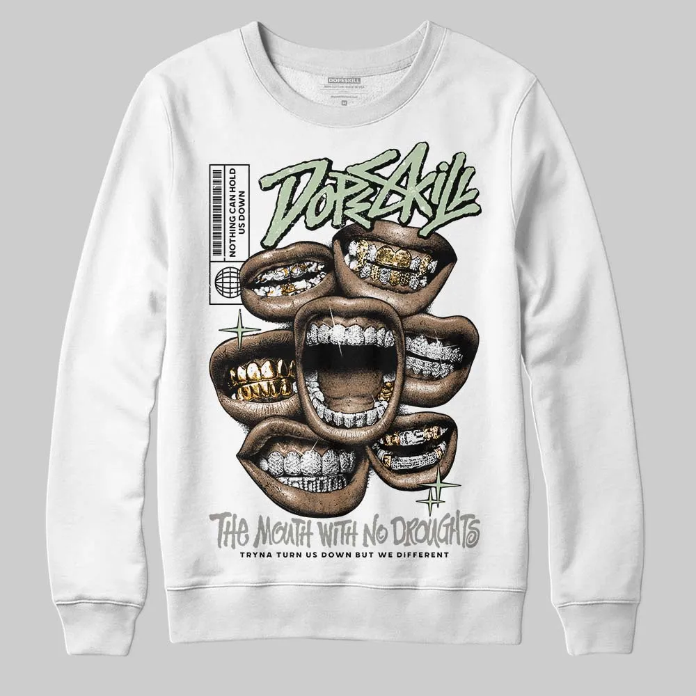 Seafoam 4s 2025 DopeSkill Sweatshirt The Mouth With No Droughts Graphic sold by DopeSkill product image thumbnail 2