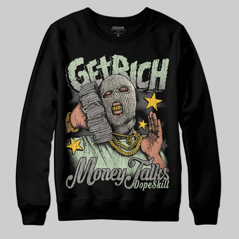 Seafoam 4s 2025 DopeSkill Sweatshirt Get Rich Graphic sold by DopeSkill