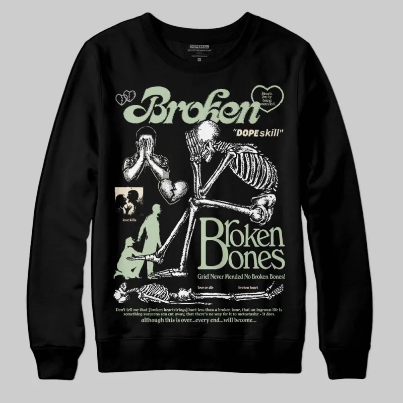 Seafoam 4s 2025 DopeSkill Sweatshirt Broken Bones Graphic sold by DopeSkill