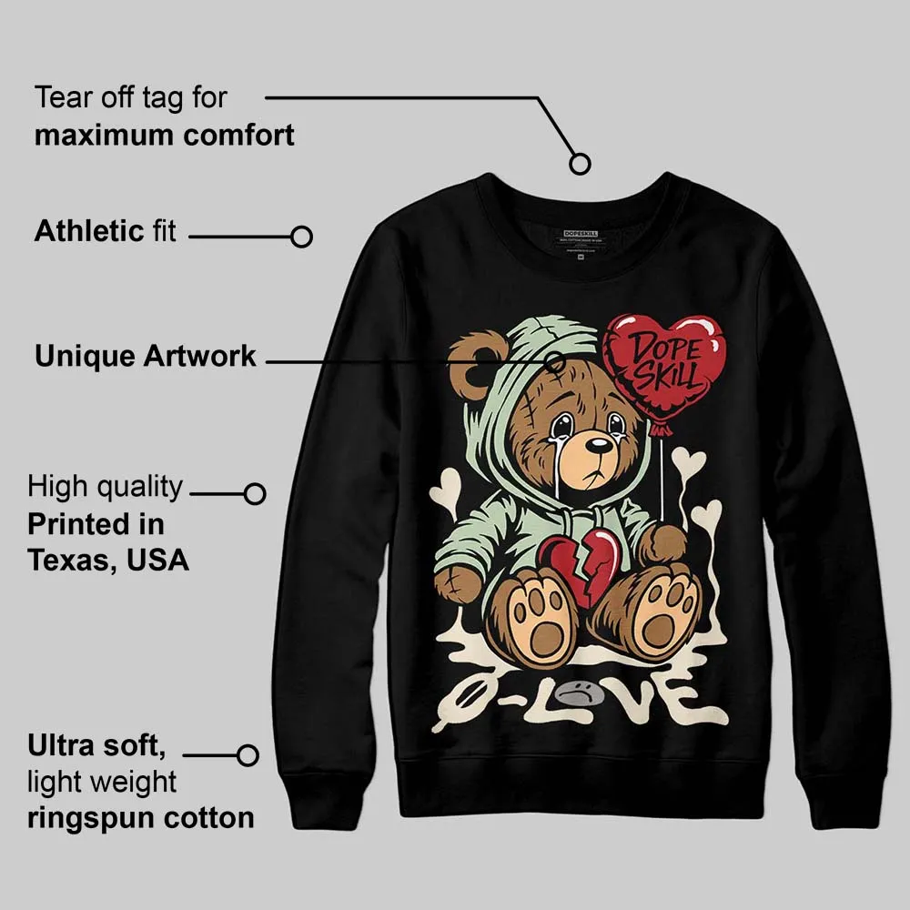 Seafoam 4s 2025 DopeSkill Sweatshirt Broken Bear Graphic sold by DopeSkill product image thumbnail 3