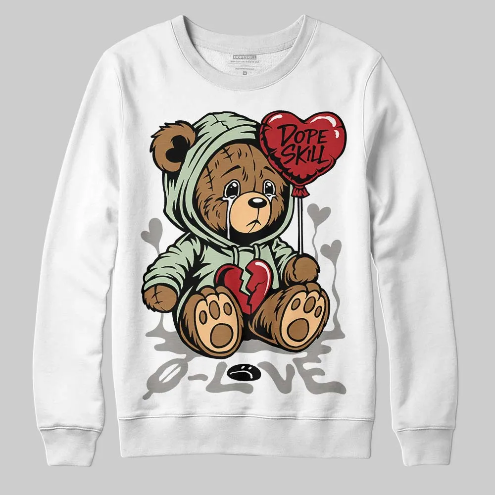 Seafoam 4s 2025 DopeSkill Sweatshirt Broken Bear Graphic sold by DopeSkill product image thumbnail 2