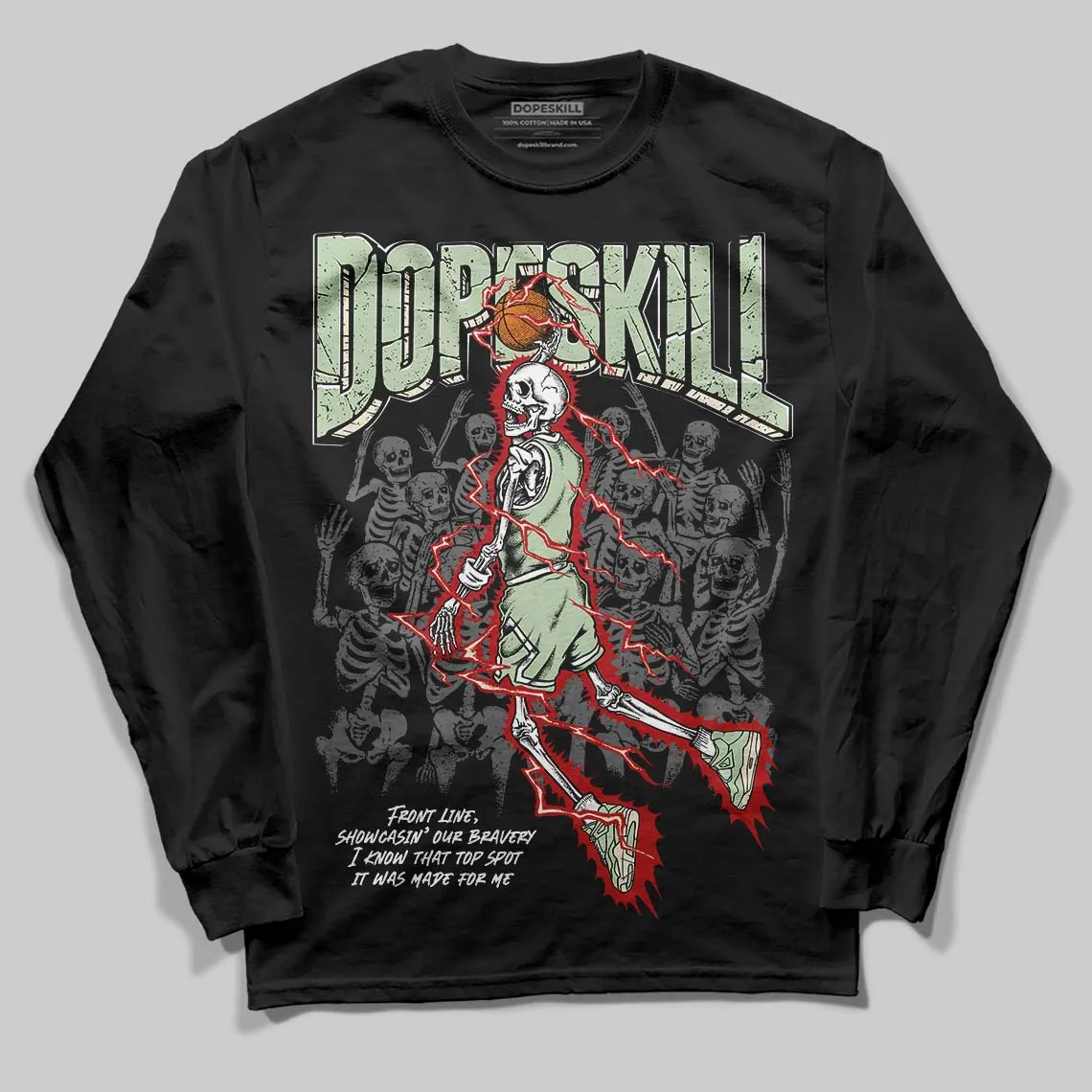 Seafoam 4s 2025 DopeSkill Long Sleeve T-Shirt Thunder Dunk Graphic sold by DopeSkill