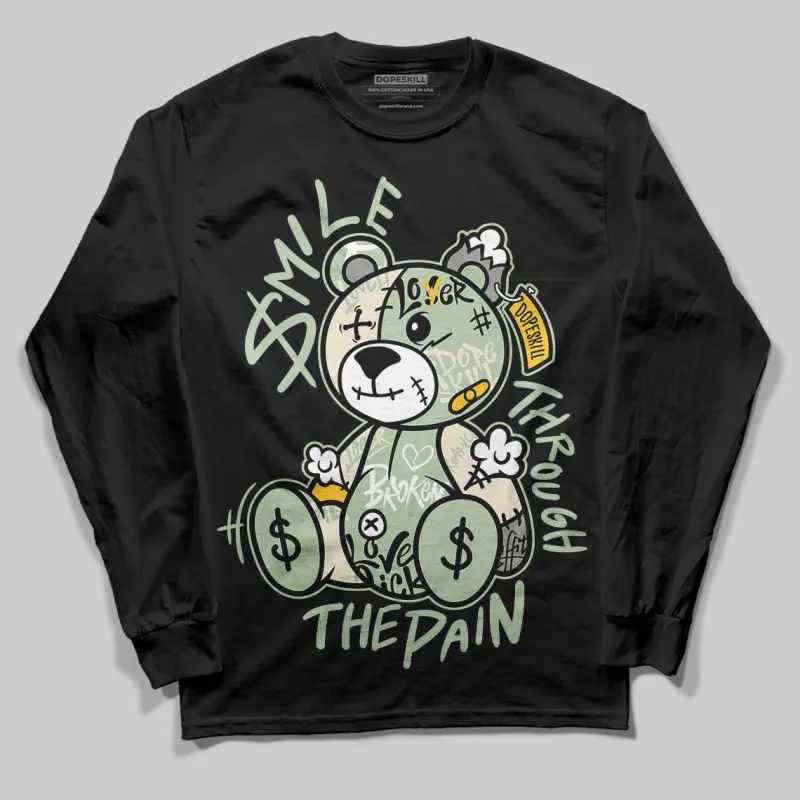 Seafoam 4s 2025 DopeSkill Long Sleeve T-Shirt Smile Through The Pain Graphic sold by DopeSkill