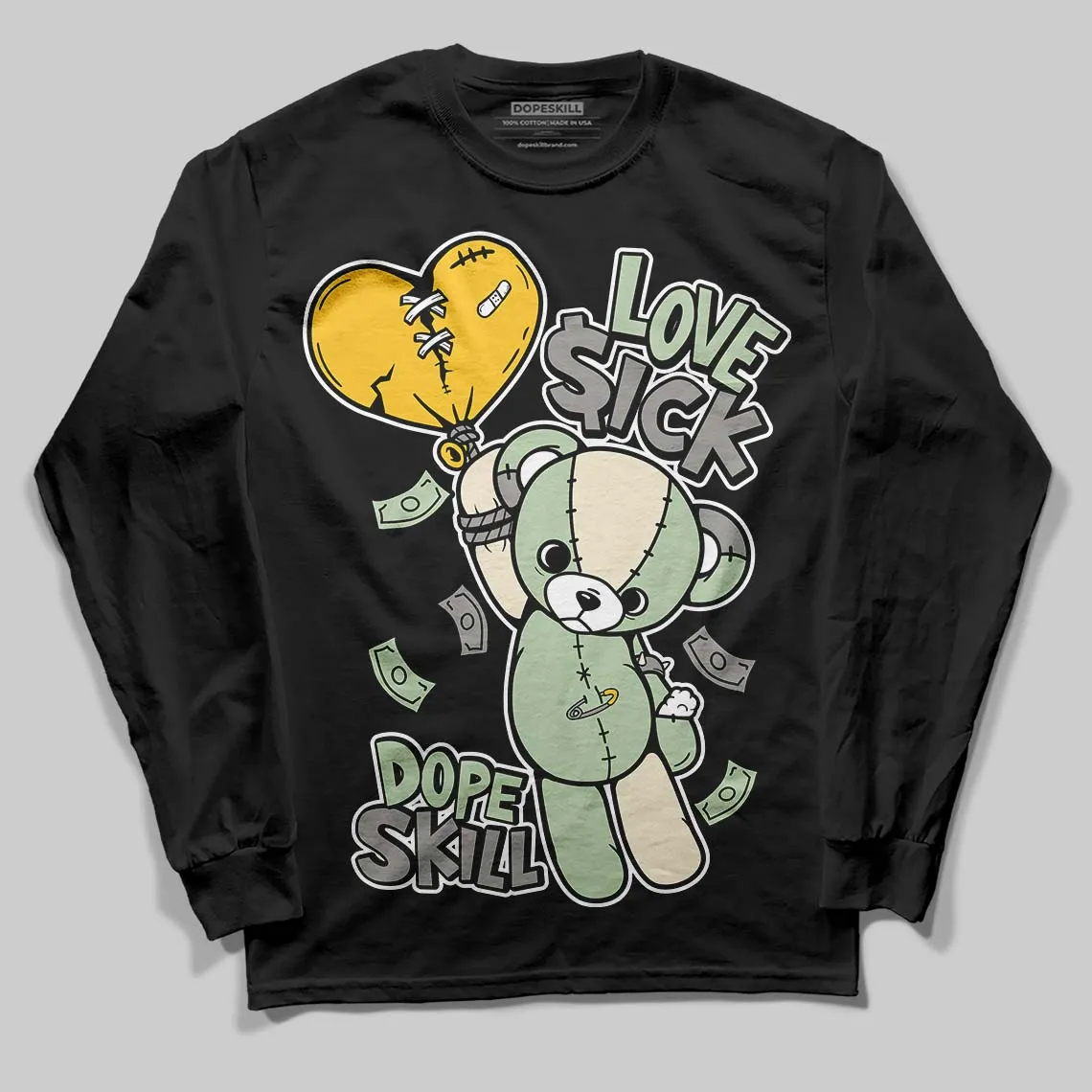 Seafoam 4s 2025 DopeSkill Long Sleeve T-Shirt Love Sick Graphic sold by DopeSkill