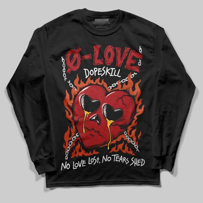 Brick By Brick 4s DopeSkill Long Sleeve T-Shirt Crying Heart Graphic sold by DopeSkill