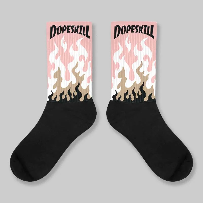 AIR FORCE 1 LINEN DopeSkill Sublimated Sock FIRE Graphic sold by DopeSkill