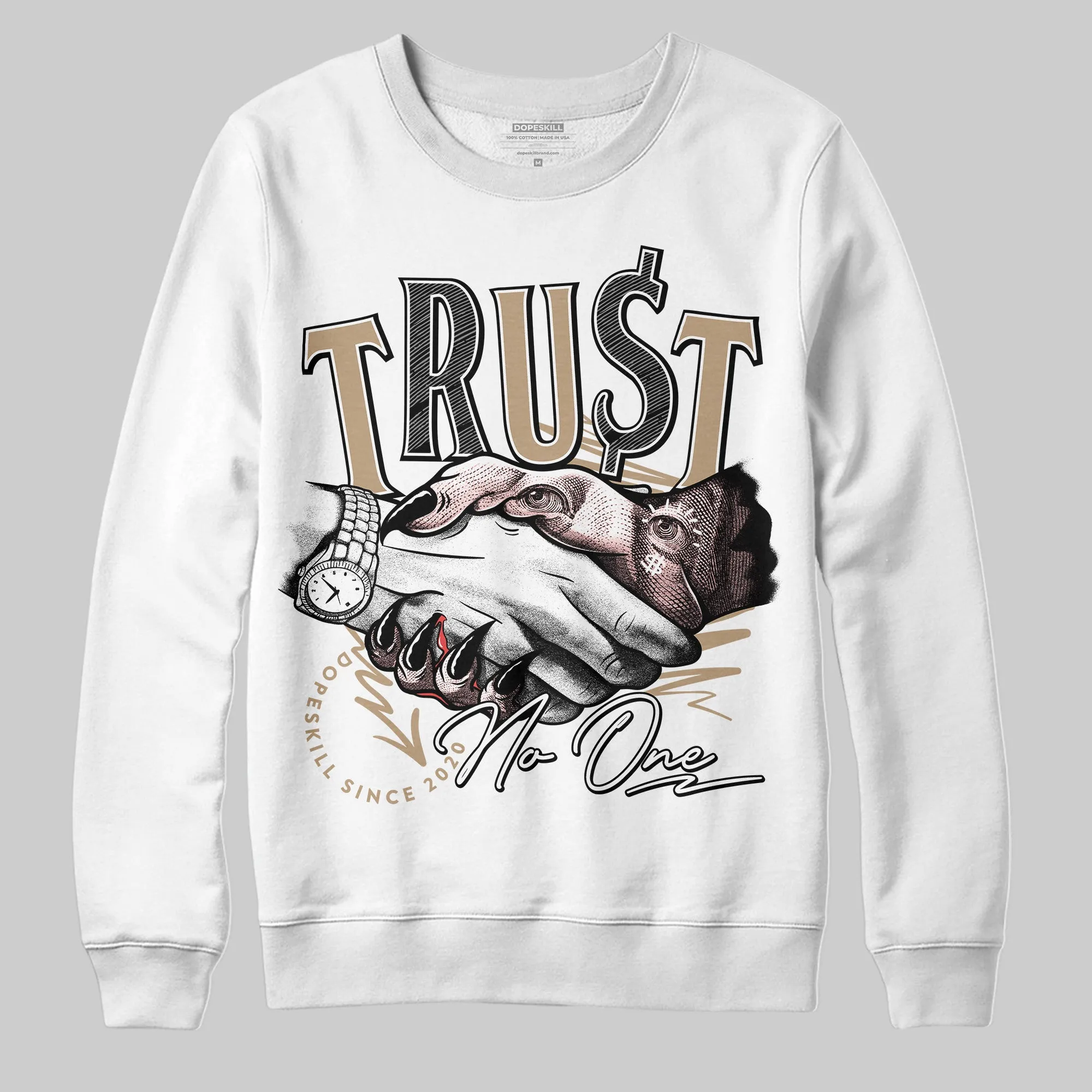 AIR FORCE 1 LINEN DopeSkill Sweatshirt Trust No One Graphic sold by DopeSkill