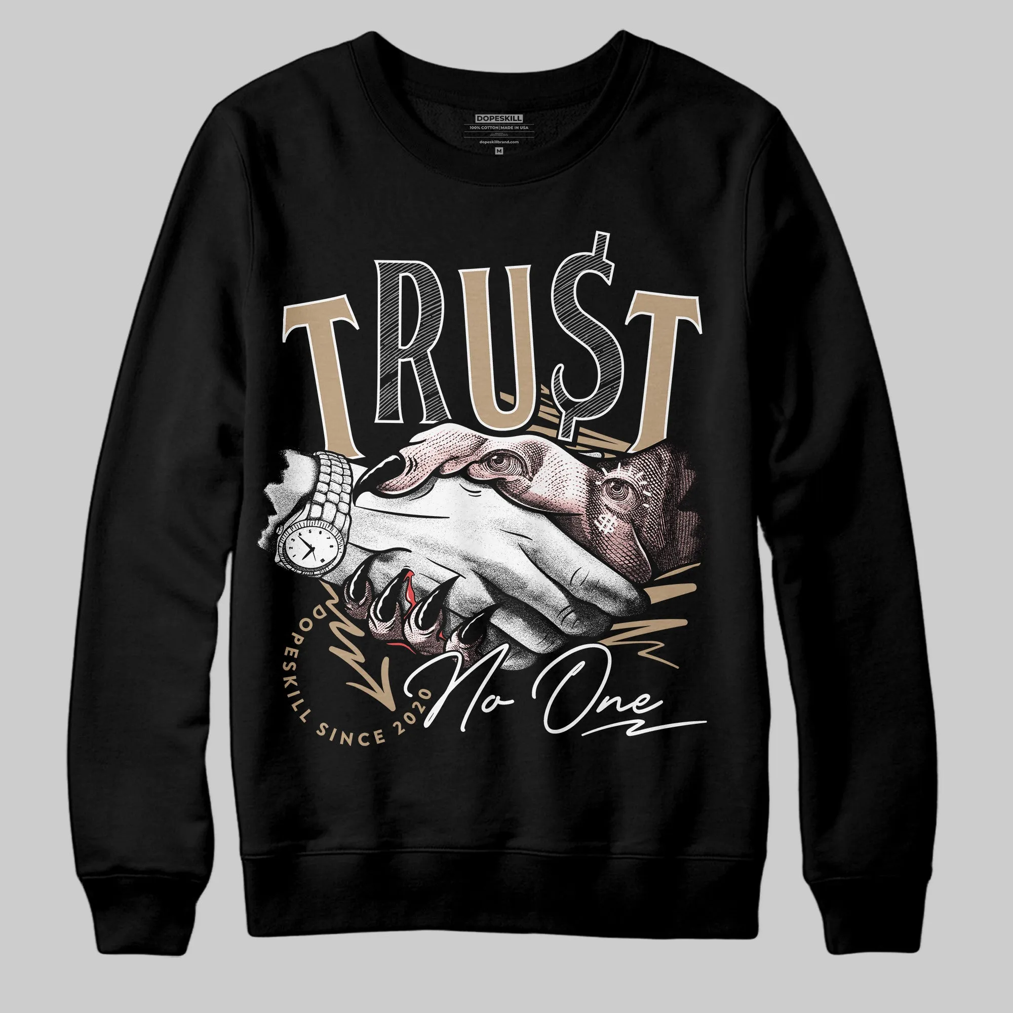 AIR FORCE 1 LINEN DopeSkill Sweatshirt Trust No One Graphic sold by DopeSkill product image thumbnail 2