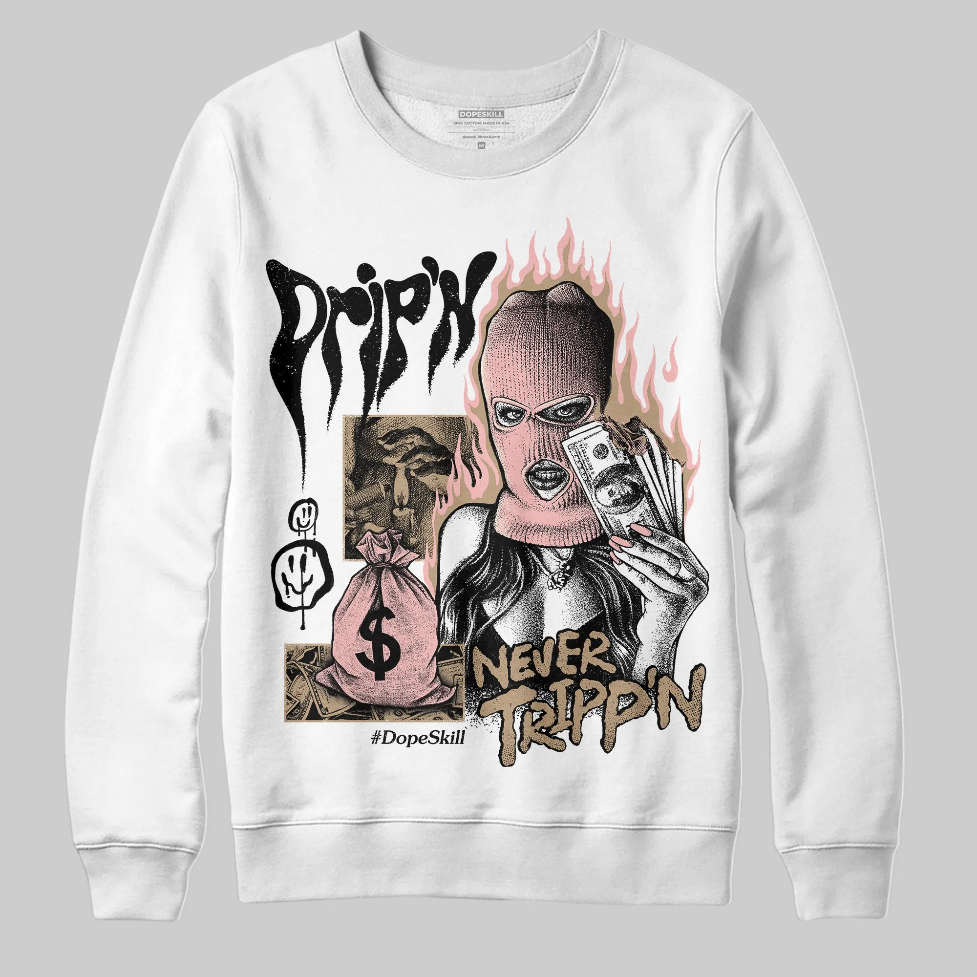 AIR FORCE 1 LINEN DopeSkill Sweatshirt Drip'n Never Tripp'n Graphic sold by DopeSkill