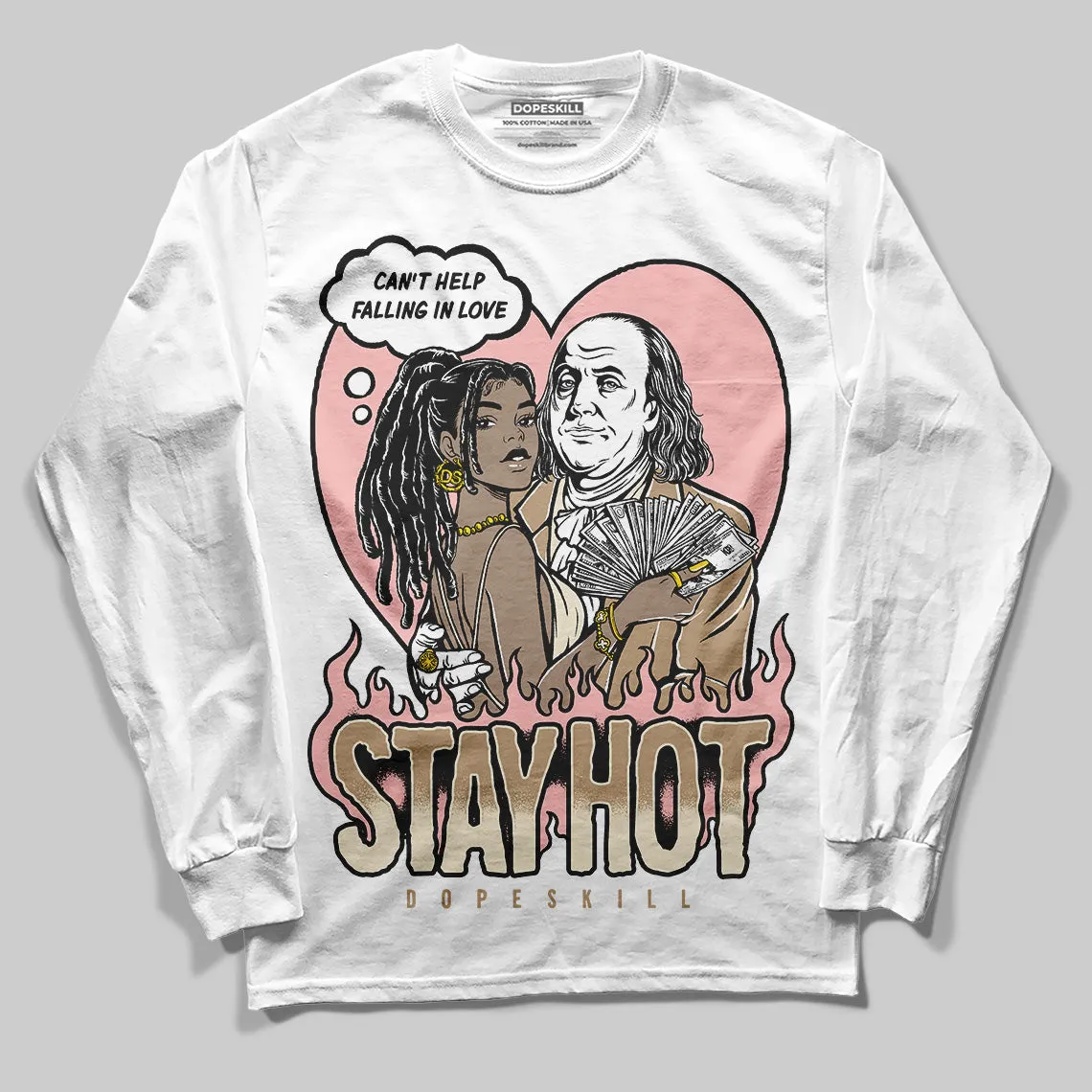 AIR FORCE 1 LINEN DopeSkill Long Sleeve T-Shirt Stay Hot Graphic sold by DopeSkill