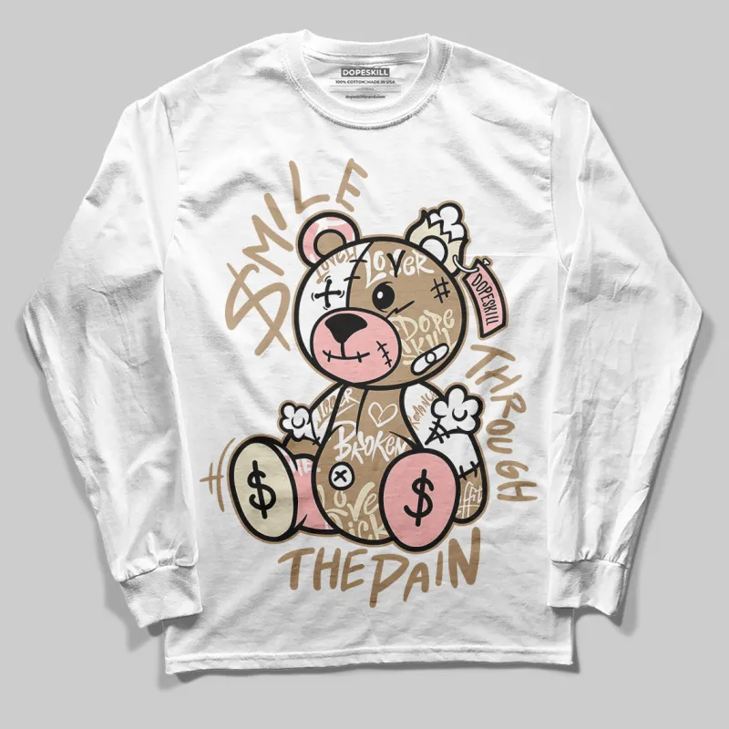 AIR FORCE 1 LINEN DopeSkill Long Sleeve T-Shirt Smile Through The Pain Graphic sold by DopeSkill