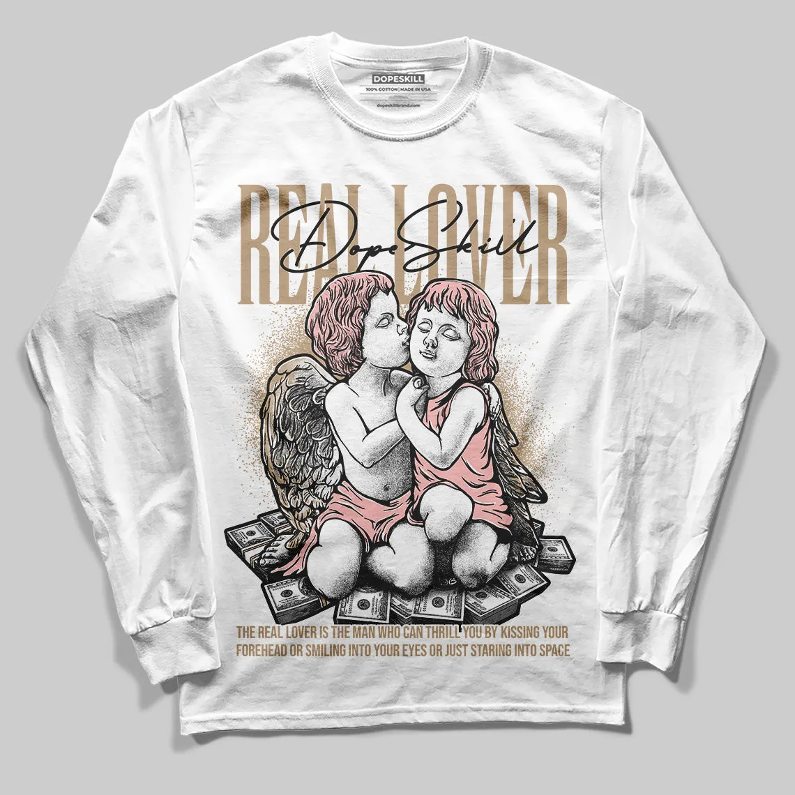 AIR FORCE 1 LINEN DopeSkill Long Sleeve T-Shirt Real Lover Graphic sold by DopeSkill