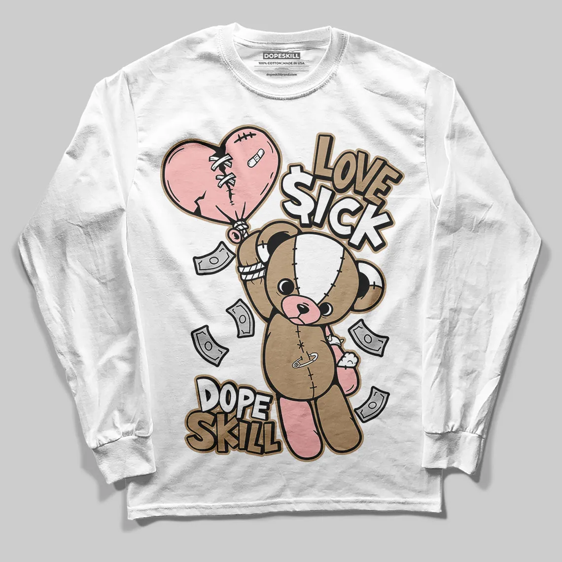 AIR FORCE 1 LINEN DopeSkill Long Sleeve T-Shirt Love Sick Graphic sold by DopeSkill