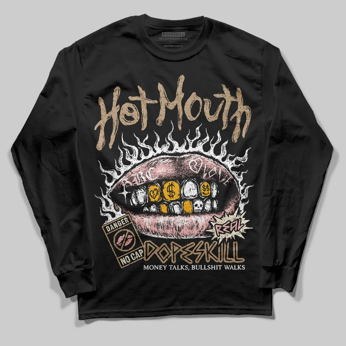 AIR FORCE 1 LINEN DopeSkill Long Sleeve T-Shirt Hot Mouth Graphic sold by DopeSkill product image thumbnail 2