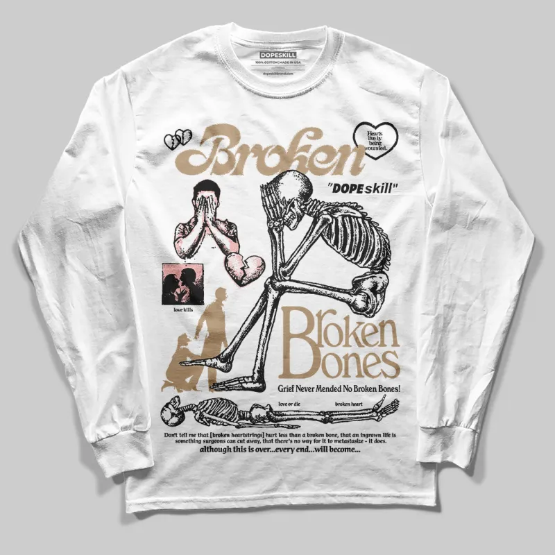 AIR FORCE 1 LINEN DopeSkill Long Sleeve T-Shirt Broken Bones Graphic sold by DopeSkill