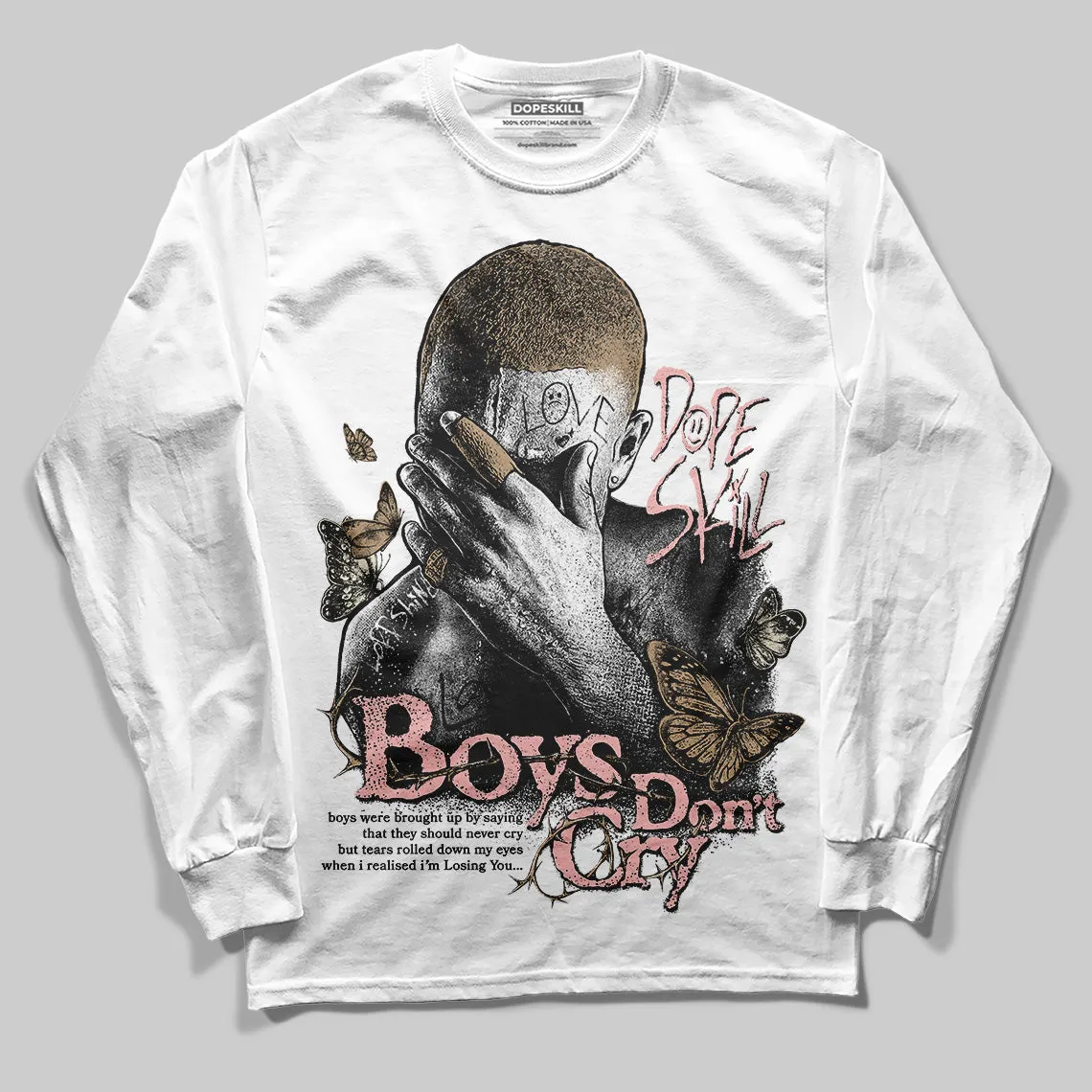 AIR FORCE 1 LINEN DopeSkill Long Sleeve T-Shirt Boys Don't Cry Graphic sold by DopeSkill