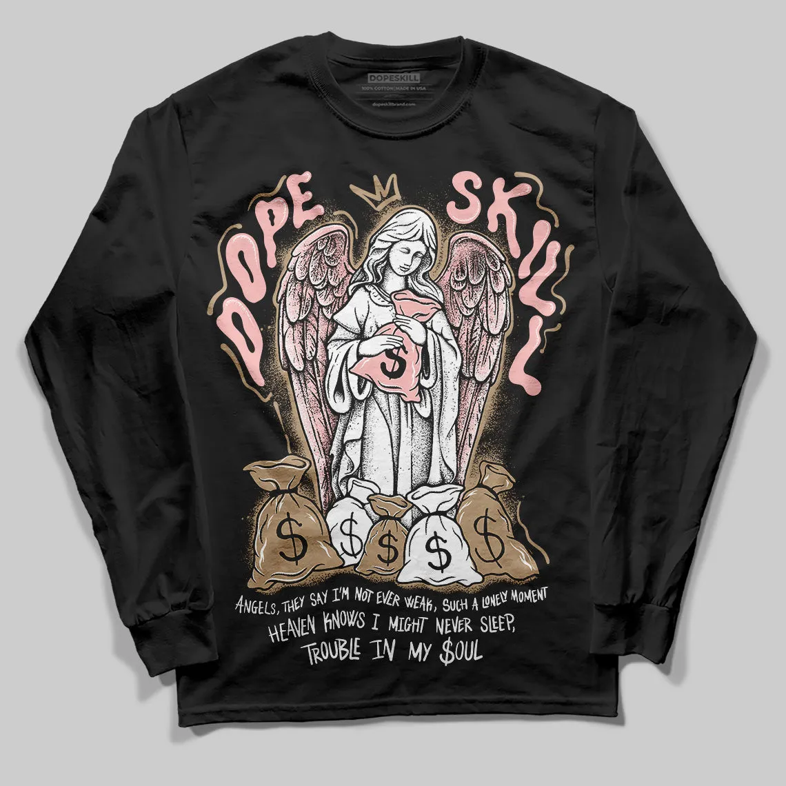 AIR FORCE 1 LINEN DopeSkill Long Sleeve T-Shirt Angels Graphic sold by DopeSkill product image thumbnail 2