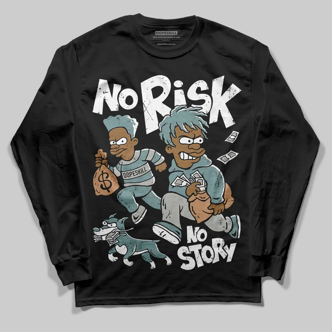 Max 1 Poly Adventure DopeSkill Long Sleeve T-Shirt No Risk No Story Graphic sold by DopeSkill product image thumbnail 2