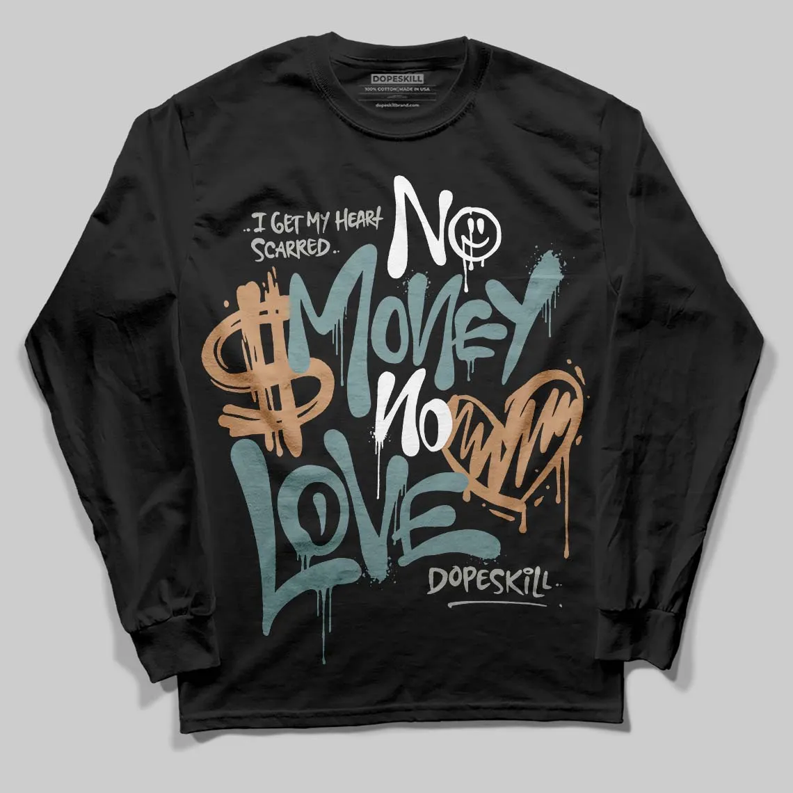Max 1 Poly Adventure DopeSkill Long Sleeve T-Shirt No Money No Love Typo Graphic sold by DopeSkill product image thumbnail 2