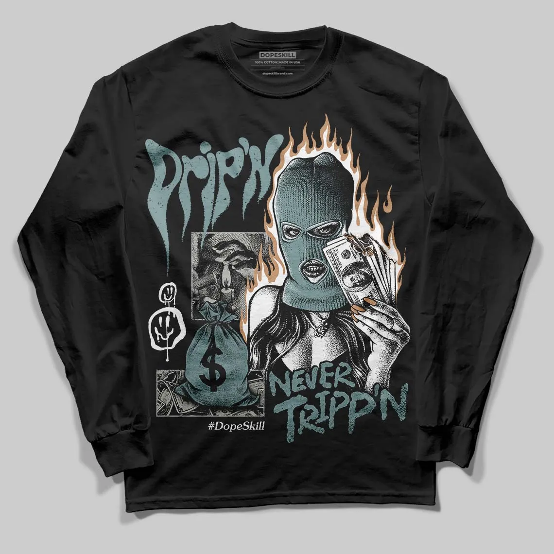 Max 1 Poly Adventure DopeSkill Long Sleeve T-Shirt Drip'n Never Tripp'n Graphic sold by DopeSkill product image thumbnail 2