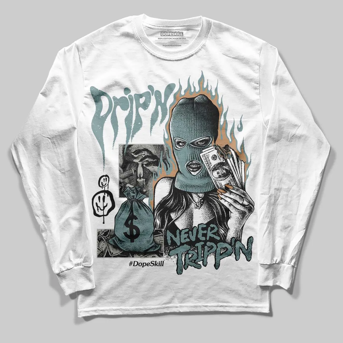 Max 1 Poly Adventure DopeSkill Long Sleeve T-Shirt Drip'n Never Tripp'n Graphic sold by DopeSkill