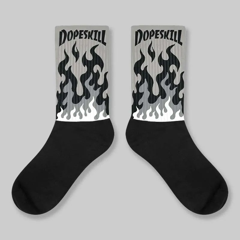 Cool Grey 9s DopeSkill Sublimated Sock FIRE Graphic sold by DopeSkill