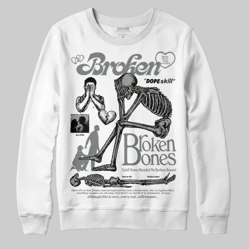 Cool Grey 9s DopeSkill Sweatshirt Broken Bones Graphic sold by DopeSkill